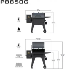 Barbecue à Pellets Navigator 850 PIT BOSS -BBQ Soldes barbecue a pellets navigator 850g 2
