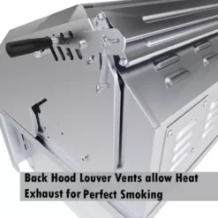 Barbecue Encastrable Hybride Charbon De Bois Et Gaz 30" - 76cm - SUNSTONE -BBQ Soldes barbecue hybride gaz charbon de bois 76cm 2