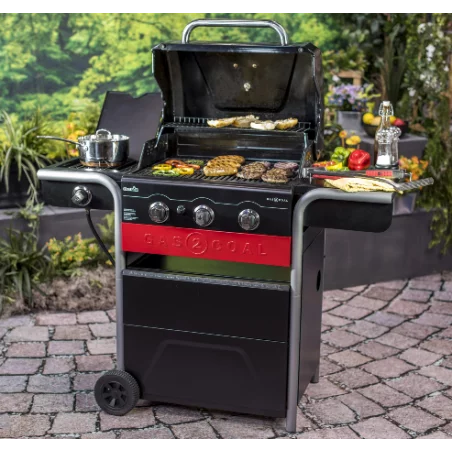 Barbecue Hybride Gaz & Charbon Gas2Coal 330 2.0 3 Brûleurs 6 Barbecue Hybride Gaz & Charbon Gas2Coal 330 2.0 3 Brûleurs - Image 4