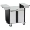 Chariot Combo Inox Et Acier Noir 60 -BBQ Soldes chariot combo inox et acier noir 60