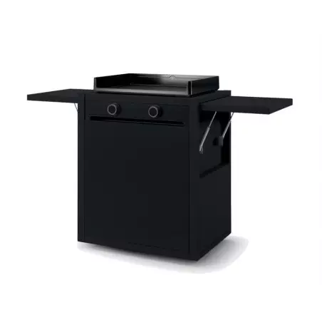 Chariot Plancha Modern 60 Acier Noir Fermé - FORGE ADOUR 3 Chariot Plancha Modern 60 Acier Noir Fermé - FORGE ADOUR