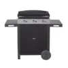 Combo Plancha Gaz Initial 65 + Chariot Acier Noir - ENO -BBQ Soldes combo plancha gaz initial 65 chariot acier noir