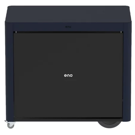 Desserte Achille Acier Bleu Navy Avec Rideaux & Roulettes - ENO 4 Desserte Achille Acier Bleu Navy Avec Rideaux & Roulettes - ENO - Image 2