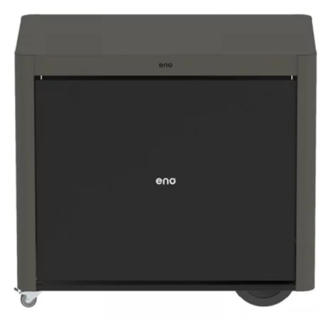 Desserte Achille Acier Gris Avec Rideaux & Roulettes - ENO 4 Desserte Achille Acier Gris Avec Rideaux & Roulettes - ENO - Image 2