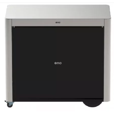 Desserte Achille Acier & Inox Avec Rideaux & Roulettes - ENO 4 Desserte Achille Acier & Inox Avec Rideaux & Roulettes - ENO - Image 2