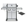 Pack + Barbecue Gaz Baron S 490 Ir Avec Plancha & Rôtissoire + 10 Accessoires - BROIL KING -BBQ Soldes pack barbecue gaz baron s 490 ir avec plancha rotissoire housse broil king
