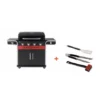 Pack + Barbecue Hybride Gaz & Charbon Gas2Coal 440 2.0 4 Brûleurs + Set D'accessoires -BBQ Soldes pack barbecue hybride gaz charbon gas2coal 440 20 4 bruleurs set d accessoires