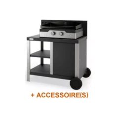 Pack + Combo Plancha Gaz Allure 260 Duo Desserte Allure Duo