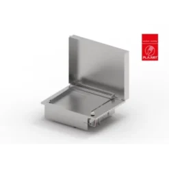 Plancha Gaz Encastrable Oasi 55 Cm Inox Plaque Lisse-Rainuree + Couvercle - PLANET -BBQ Soldes plancha gaz encastrable oasi 55 cm inox plaque lisse couvercle planet 2