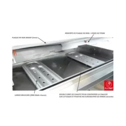 Plancha Gaz PLANET Chef 55 Plaque Inox Lisse Rainurée (Réf. 0201137) 8 Plancha Gaz PLANET Chef 55 Plaque Inox Lisse Rainurée (Réf. 0201137) -BBQ Soldes plancha gaz planet chef 55 plaque inox lisse rainuree 2