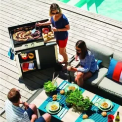 Plancha Gaz Signature Allure 260 Duo Acier/Inox -BBQ Soldes plancha signature allure 260 duo acier inox 2