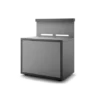 Support Plancha Acier Ferme Noir Et Gris Mat -BBQ Soldes support plancha acier ferme noir et gris mat